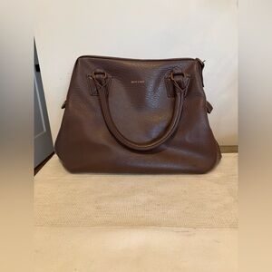 Matt & Nat Dark Brown Satchel